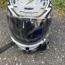 Motorcycle Helmet With Bluetooth Headset 
