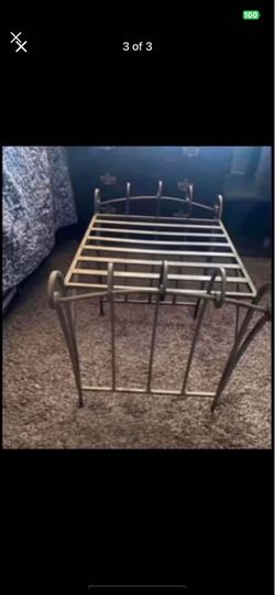 Vintage Like New Heavy, Sturdy Gold Wrought Iron French Vanity Stool. Price firm