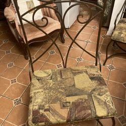 10 Custom made Wrought Iron Metal Chairs/$75 Each Chair  