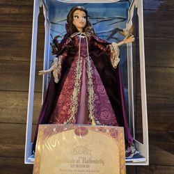 Disney Limited Edition Beauty and The Beast Belle Winter 17”  Doll Le 5,000 - Cert  1026  of 5000