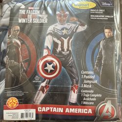 Captain America Costume Size L(10-12) New in Bag With Out Display Card