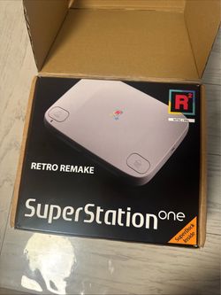 Retro Remake Superstation One with Super Dock Transparent Black Brand New FPGA