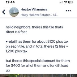 $400 tile sale ! steal !