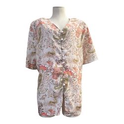 Floral Button-Up Tunic