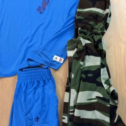 Boys Youth Med Short Set And Blanket Sleeper 