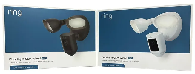 Ring Floodlight Camera Pro - Wired - Black or White Available