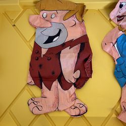 Barney And Betty Rubble Pillow Cases Circa 1960’s