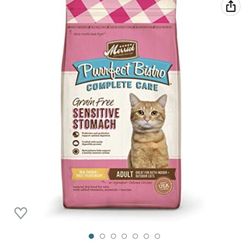 Merrick Purrfect Bistro Grain Free Cat Food, Complete Care Sensitive Stomach Dry Cat Food Recipe - 12 lb. Bag