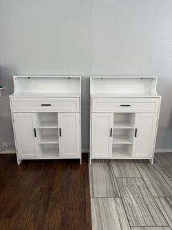 BRAND NEW!! White Storage Cabinet/Buffet/Sideboard