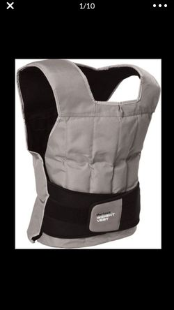 New Sealed Box Adjustable 40 lb weighted vest Adjustable weight for customized workout sweat resistant comfort fit design one size fits most,