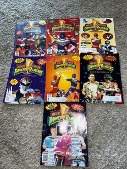 1996 Power Rangers magazines with centerfold posters $150 obo for all