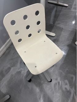 White Wooden IKEA Desk Chair - Office Chair