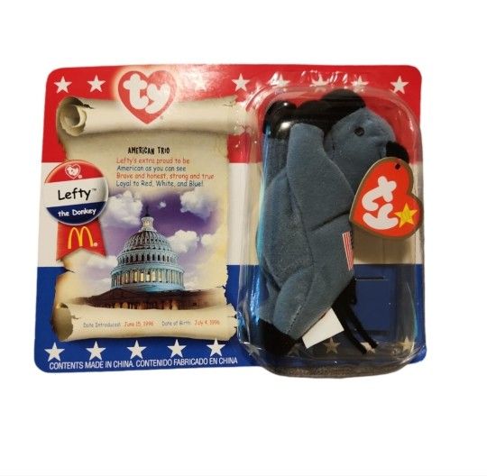 Vintage 2000 McDonald's American Trio Lefty the Donkey NEW