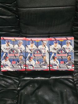 2026 Panini Prizm USA Stars & Stripes Baseball Trading Cards Blaster Box! 3 Box Lot! New Sealed!