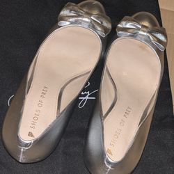 Brand New Shoes Of Prey Wedding Shoes Silver