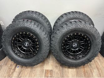 NEW 18x9 wheels wrapped in 35x12.50r18 RBP tires