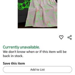 YIMEIS Glow in Dark Unicorn Blanket Pink 50x60 Inches