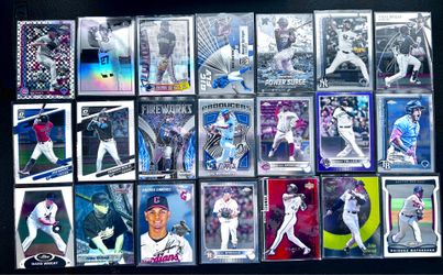 36 Card MLB Card Lot - All Chrome, Prizm, Mosaic, Select (NM/M)