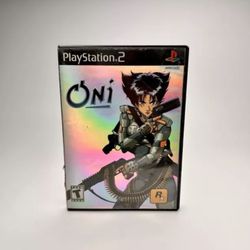 Oni (Sony PlayStation 2, 2001) Case, disc, Tested And Working