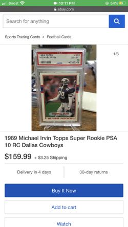 Michael Irvin rookie card