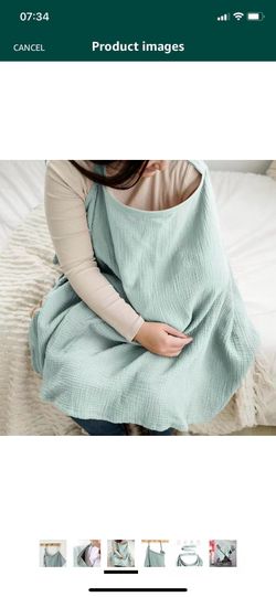 Nursing Cover for Breastfeeding Muslin Breastfeeding Cover for Mom Privacy Nursing Covers with Adjustable Neck Strap Cotton Nursing Apron ( please fol
