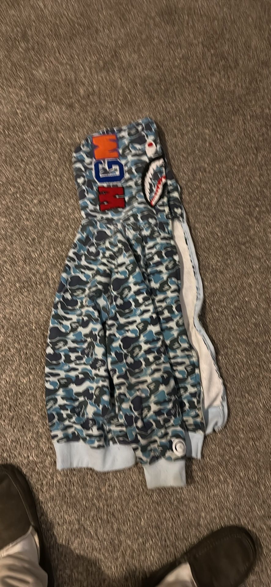 baby blue bape hoodie
