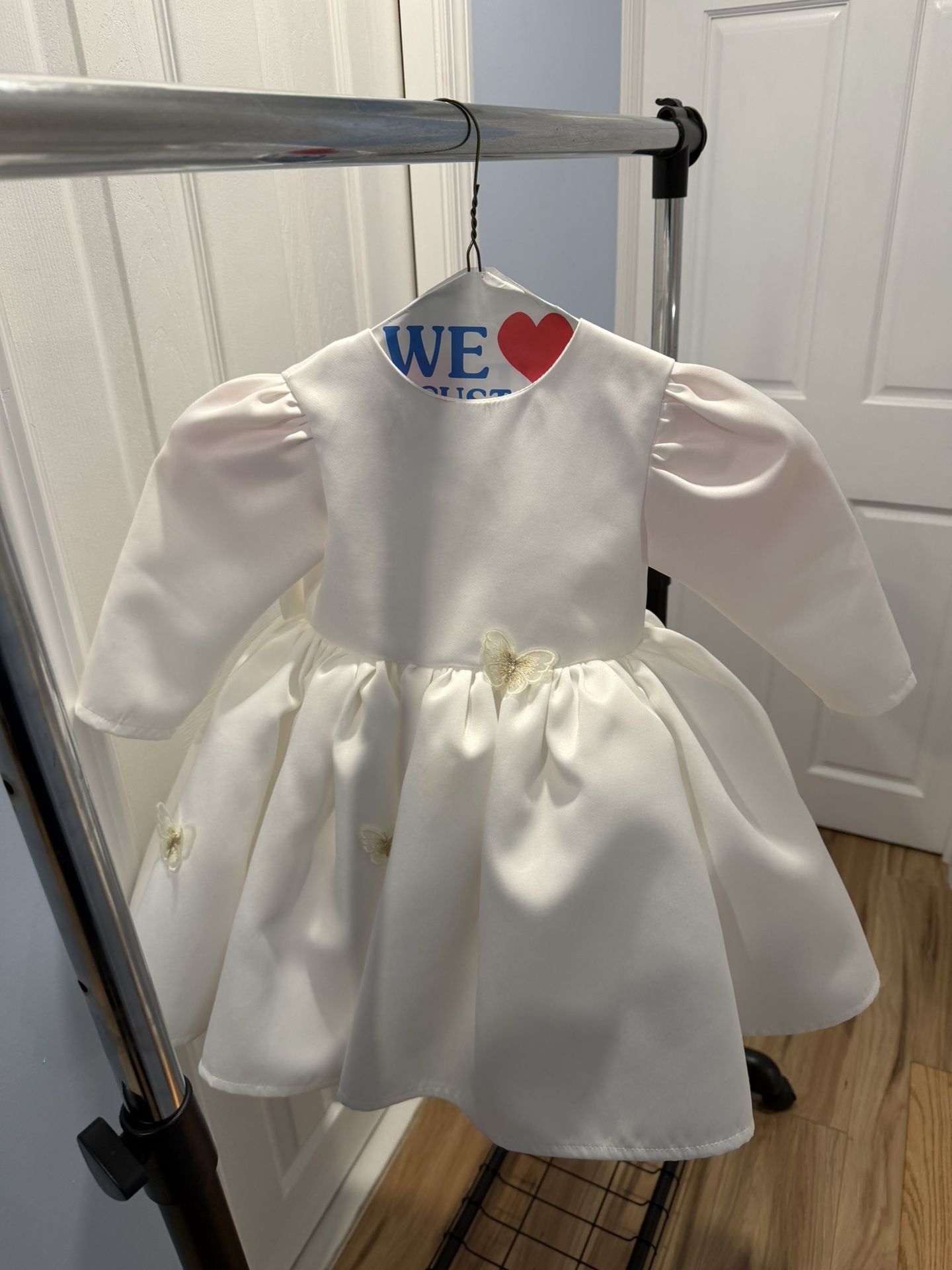 Beautiful White Baby Girl Dress – Princess Style