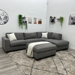 Thomasville Grey Sectional Couch - Free Delivery