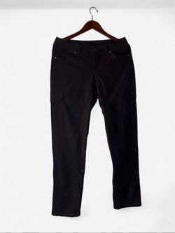 KUHL Women's Freeflex Black Capri Pants Regular Fit 19" Inseam Straight Leg 6326