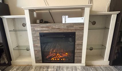 Tv Stand with fireplace
