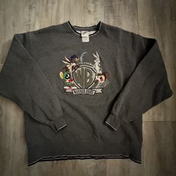Vintage Warner Bro Looney Tunes Grey Crewneck 