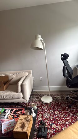White floor lamp