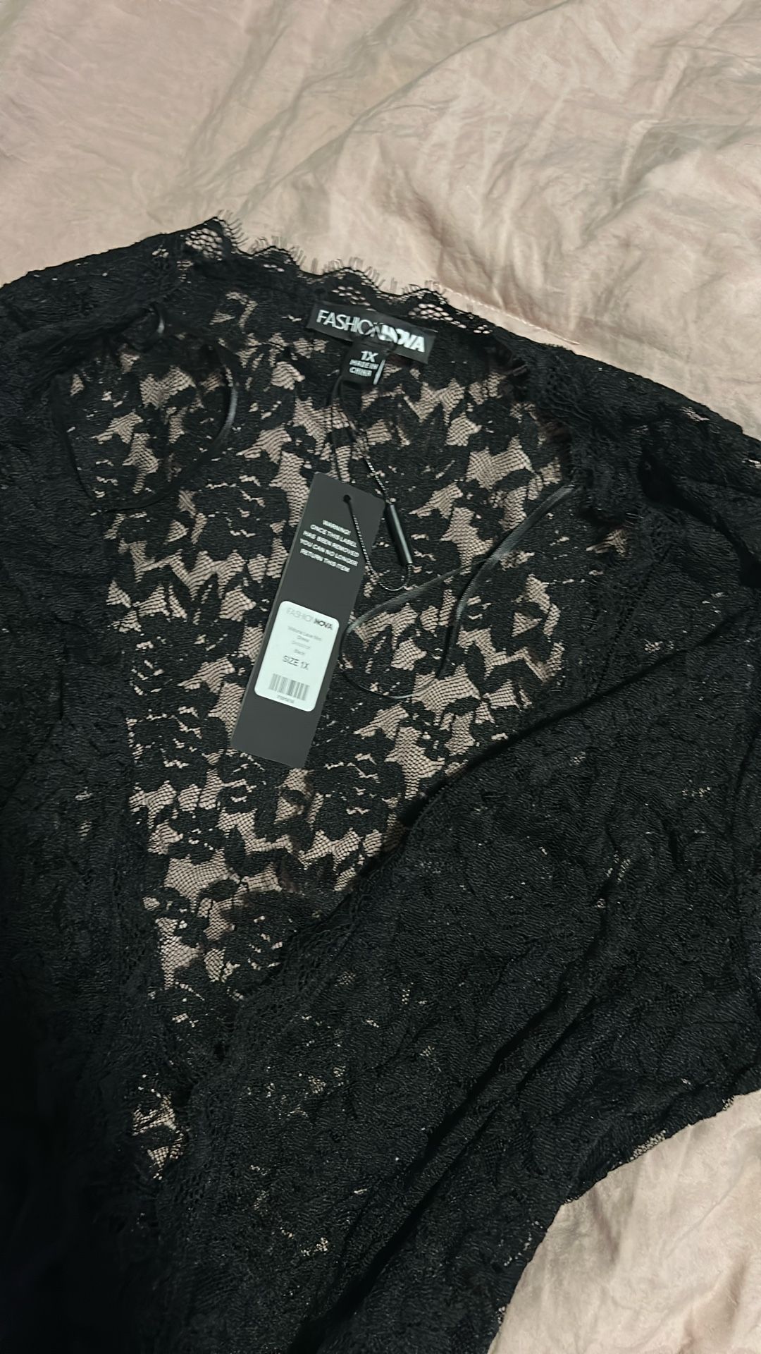 Lace Mini Dress 1X