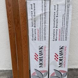 Mohawk Brand Wood Flooring 3” Planks 1-Unopened Box 1-Half Full Box
