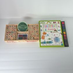 Letter Stamps And Fingerprint Activity Book