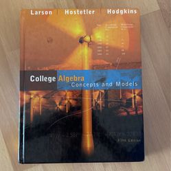 College Algebra Concepts And Models 