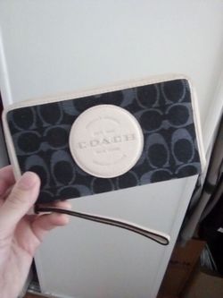 Coach zip around wallet