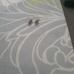 Sterling Silver Wings Earrings