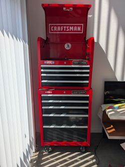 Craftsman USA-Made Rolling Tool Chest & Cabinet Combo — Red