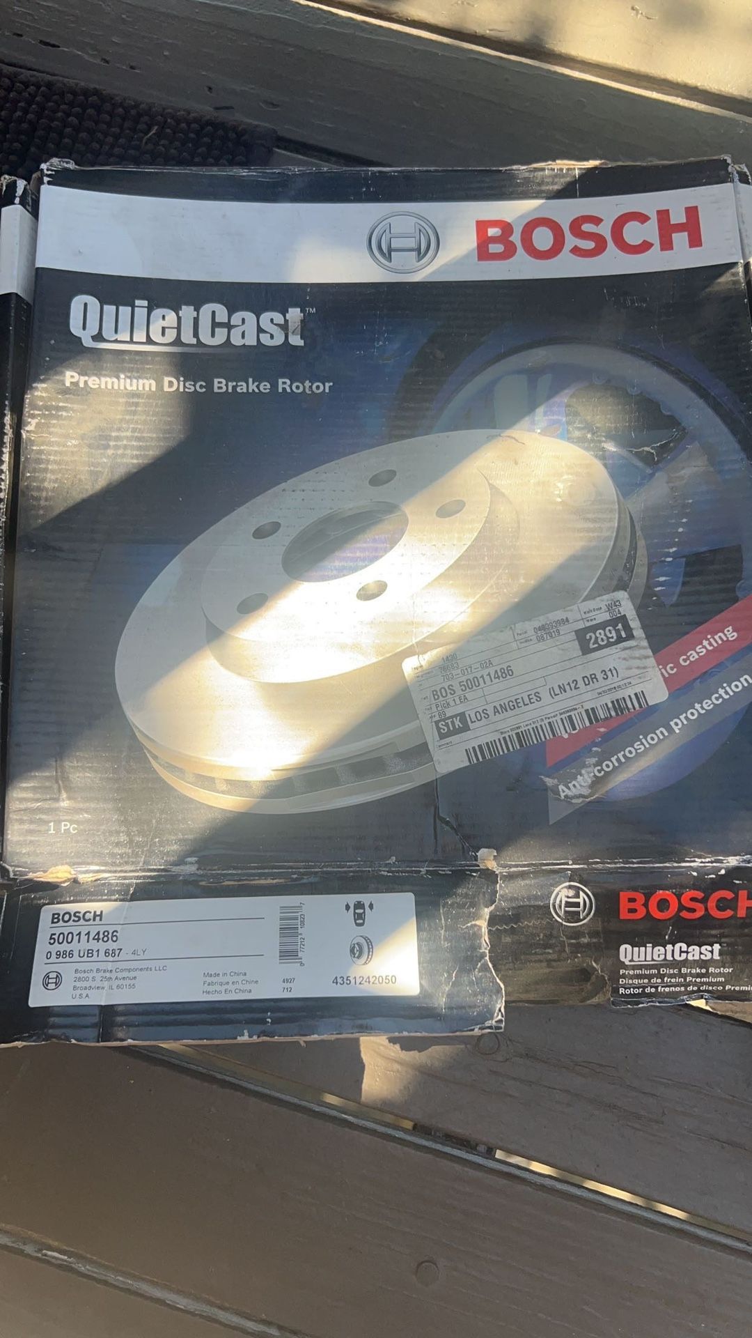 Brake Rotor Disk Set Of Two