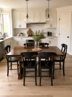 Large wooden table