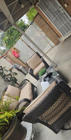 4pc Patio Set/conversation Set/outdoor Furniture/Cash Only