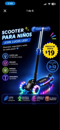 Kids 3-Wheel Kick Scooter