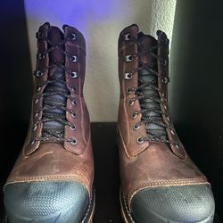 Brown Leather Work Boots