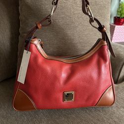 Dooney and bourke all leather RED