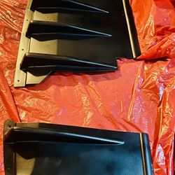 HT Style Textured Black Shark Fin Rear Diffuser For 02-07 Subaru Impreza WRX STI