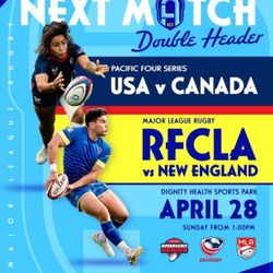 4/28: Rugby Doubleheader (Rugby FC LA/US Women’s Rugby)