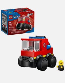 LEGO City Rides Fire Truck Building Toy for Kids Emergency Pretend Play 60482