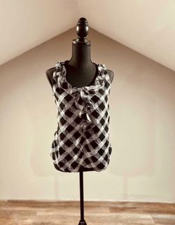 NWT XS Black & White NY & Co Blouse