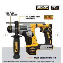 ATOMIC 20V MAX Cordless Brushless Ultra-Compact 5/8 in. SDS Plus Hammer Drill (Tool Only)